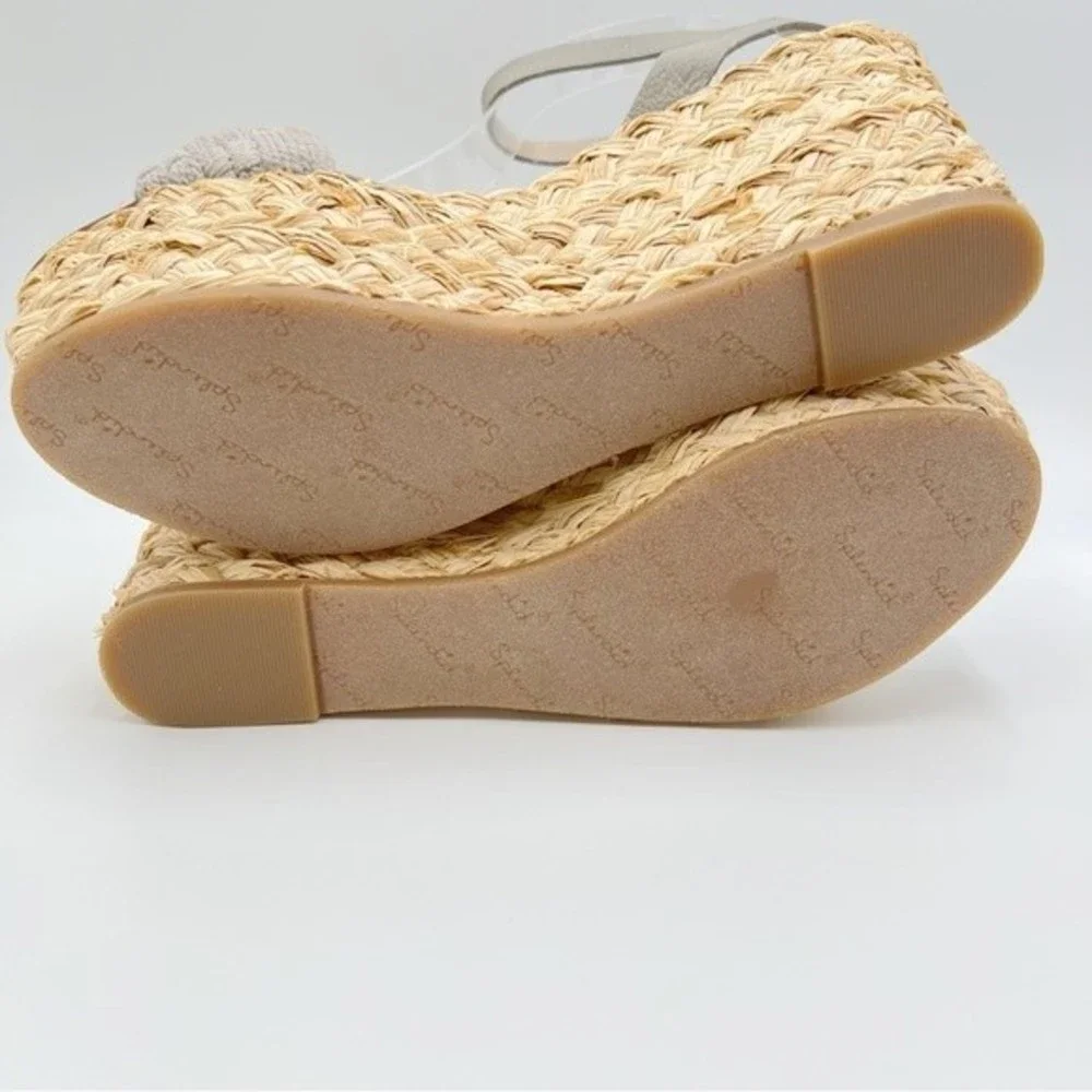 Splendid Womens Size 6.5 Marlene Gray Espadrille Platform Wedges‎ Sandals Shoes